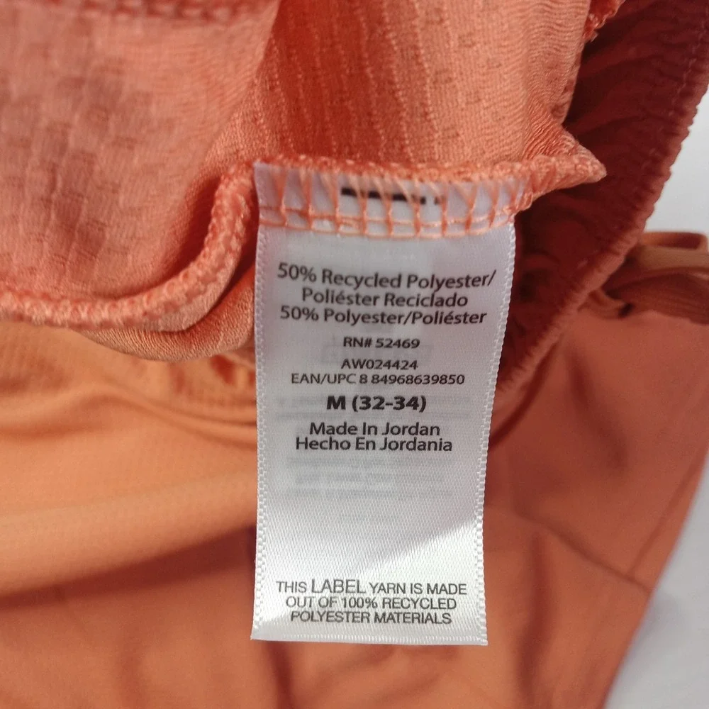 2 Athletic Works Men's Core Knit Shorts Size M (32-34) Blk Orange 9